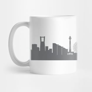 Yokohama in gray Mug